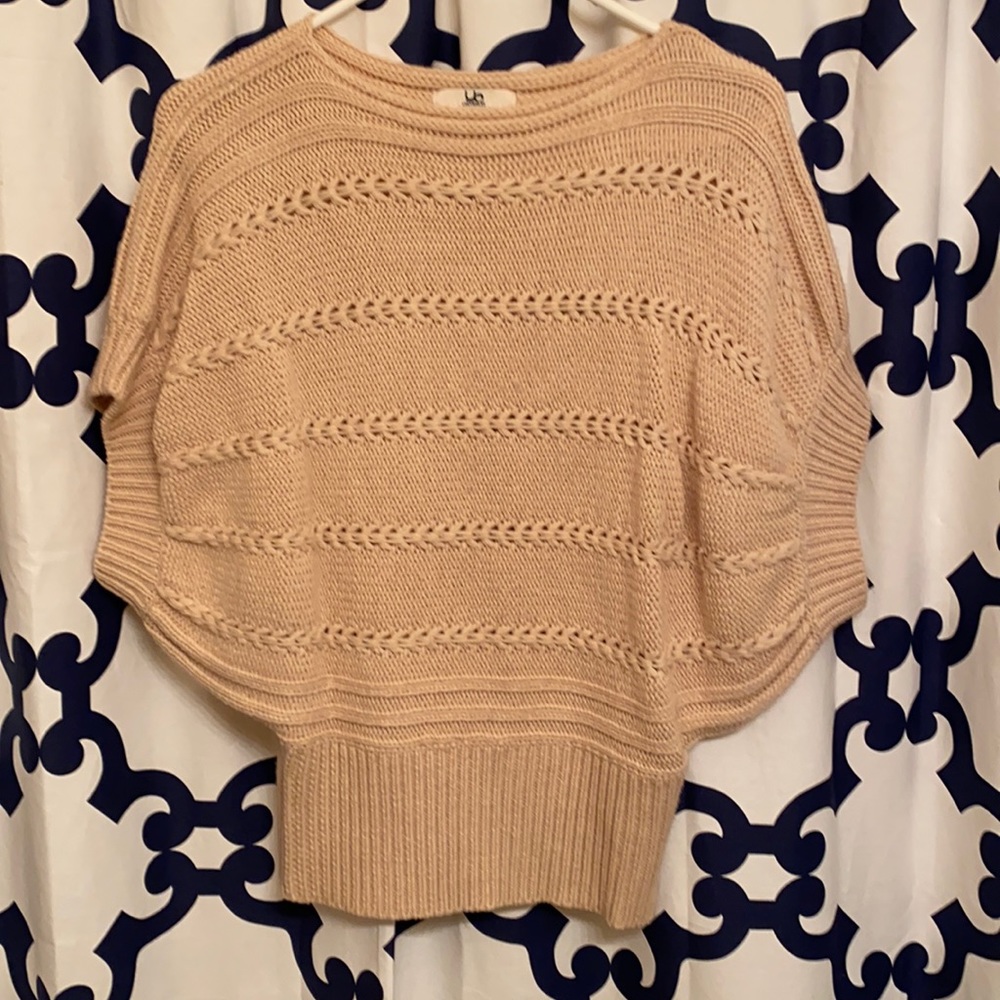 Tan shirt sleeve sweater